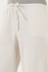 Keten Karışımlı Regular Fit Normal Bel Geniş Paça Kadın Pantolon 5866030 BEJ