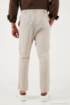 Keten Regular Fit Normal Bel Düz Paça Erkek Pantolon CF26S6110228 BEJ