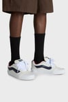 Knu Skool Deri Logolu Sneaker Unisex Ayakkabı VN000D22WTM1 BEYAZ-LACİVERT