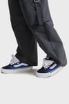 Knu Skool Logolu Süet Sneaker Unisex Ayakkabı VN0009QCNWD1 LACİVERT-BEYAZ