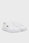 Lacoste Logolu Deri Sneaker Erkek Ayakkabı 741CMA0014 21G BEYAZ