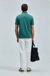 Laon % 100 Pamuk Comfort Fit Düğmeli Erkek Polo Yaka T Shirt 111040206 ÖRDEK YEŞİL