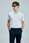 Laon % 100 Pamuk Comfort Fit Düğmeli Erkek Polo Yaka T Shirt 111040206 BEYAZ