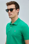 Laon % 100 Pamuk Comfort Fit Düğmeli Erkek Polo Yaka T Shirt 111040206 AÇIK YEŞİL
