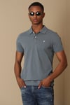 Laon Spor % 100 Pamuklu Örme Düğmeli Erkek Polo T Shirt 111040091 DUMAN YEŞİL