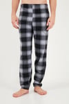 Lastikli Bel Düz Paça Ultra Soft Polar 2'li Paket Erkek Pijama Altı 6098001S2 GRİ-LACİVERT