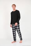 Lastikli Bel Düz Paça Yumuşak Dokulu Polar Erkek Pijama Altı 6098001 GRİ