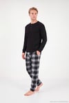 Lastikli Bel Düz Paça Yumuşak Dokulu Polar Erkek Pijama Altı 6098001 GRİ