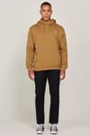 Lee % 100 Pamuk Kapüşonlu Kanguru Cepli Regular Fit İçi Polarlı Erkek Sweat L80YRY84 CAMEL