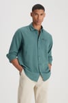 Lee % 100 Pamuk Loose Fit Erkek Gömlek L66N205295OT PETROL