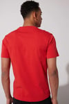 Lee % 100 Pamuk Regular Fit Bisiklet Yaka Erkek T Shirt L60UFQ512 KIRMIZI