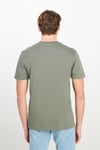 Lee % 100 Pamuk Regular Fit Bisiklet Yaka Logolu Erkek T Shirt ML60UFQ 801 KOYU HAKİ