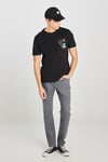 Lee % 100 Pamuk Regular Fit Bisiklet Yaka Baskılı Erkek T Shirt L2510319001 SİYAH