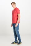 Lee  % 100 Pamuk Regular Fit Bisiklet Yaka Logolu Erkek T Shirt ML60UFQ 512 KORAL