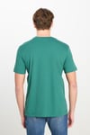 Lee % 100 Pamuk Regular Fit Bisiklet Yaka Logolu Erkek T Shirt ML60UFQ G26 YEŞİL