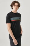 Lee % 100 Pamuk Regular Fit Bisiklet Yaka Erkek T Shirt L211918 001 SİYAH