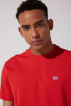 Lee % 100 Pamuk Regular Fit Bisiklet Yaka Erkek T Shirt L60UFQ512 KIRMIZI