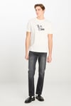 Lee % 100 Pamuk Regular Fit Bisiklet Yaka Baskılı Erkek T Shirt L2510323102 BEYAZ