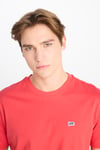 Lee  % 100 Pamuk Regular Fit Bisiklet Yaka Logolu Erkek T Shirt ML60UFQ 512 KORAL