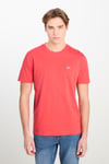 Lee  % 100 Pamuk Regular Fit Bisiklet Yaka Logolu Erkek T Shirt ML60UFQ 512 KORAL