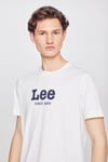 Lee % 100 Pamuk Regular Fit Bisiklet Yaka Erkek T Shirt L2510154 104 EKRU