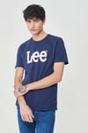 Lee % 100 Pamuk Regular Fit Bisiklet Yaka Erkek T Shirt L65QAIEE 410 LACİVERT