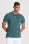 Lee % 100 Pamuk Regular Fit Düğmeli Erkek Polo Yaka T Shirt ML61ARLOT YEŞİL