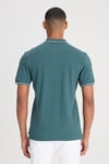 Lee % 100 Pamuk Regular Fit Düğmeli Erkek Polo Yaka T Shirt ML61ARLOT YEŞİL