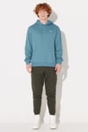 Lee % 100 Pamuk Regular Fit İçi Polarlı Erkek Sweat L80YRYA64 TURKUAZ