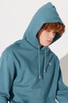 Lee % 100 Pamuk Regular Fit İçi Polarlı Erkek Sweat L80YRYA64 TURKUAZ