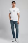 Lee Cooper % 100 Pamuk Regular Fit Bisiklet Yaka Logolu Erkek T Shirt 252 LCM 242029 1101 BEYAZ
