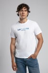 Lee Cooper % 100 Pamuk Regular Fit Bisiklet Yaka Baskılı Erkek T Shirt 252 LCM 242039 1101 BEYAZ