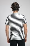 Lee Cooper % 100 Pamuk Regular Fit Bisiklet Yaka Çizgili Erkek T Shirt 252 LCM 242064 1309 EKRU-LACİVERT