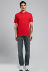 Lee Cooper % 100 Pamuk Regular Fit Düğmeli Erkek Polo Yaka T Shirt 252 LCM 242012 3101 KIRMIZI