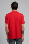 Lee Cooper % 100 Pamuk Regular Fit Düğmeli Erkek Polo Yaka T Shirt 252 LCM 242012 3101 KIRMIZI