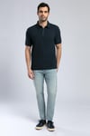 Lee Cooper % 100 Pamuk Regular Fit Düğmeli Erkek Polo Yaka T Shirt 252 LCM 242013 2505 KOYU LACIVERT