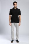 Lee Cooper % 100 Pamuk Regular Fit Düğmeli Erkek Polo Yaka T Shirt 252 LCM 242013 8101 SİYAH