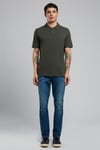 Lee Cooper % 100 Pamuk Regular Fit Düğmeli Erkek Polo Yaka T Shirt 252 LCM 242012 9220 Olive