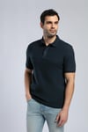 Lee Cooper % 100 Pamuk Regular Fit Düğmeli Erkek Polo Yaka T Shirt 252 LCM 242013 2505 KOYU LACIVERT