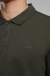 Lee Cooper % 100 Pamuk Regular Fit Düğmeli Erkek Polo Yaka T Shirt 252 LCM 242012 9220 Olive