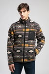 Lee Cooper Folks Desenli Regular Fit Dik Yaka Fermuarlı Polar Erkek Sweat 261 LCM 241061 7138 Gri Desenli