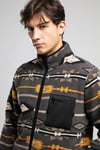Lee Cooper Folks Desenli Regular Fit Dik Yaka Fermuarlı Polar Erkek Sweat 261 LCM 241061 7138 Gri Desenli