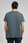 Lee Cooper Pamuk ve Modal Karışımlı Regular Fit Bisiklet Yaka Erkek T Shirt 252 LCM 242005 2601 İNDİGO