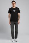 Lee Cooper Pamuk ve Modal Karışımlı Regular Fit Bisiklet Yaka Erkek T Shirt 252 LCM 242022 8101 SİYAH