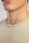 Lee Cooper Pamuk ve Modal Karışımlı Regular Fit Bisiklet Yaka Erkek T Shirt 252 LCM 242005 1201 BEJ