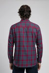 Lee Cooper Pamuklu Regular Fit Ekoseli Uzun Kollu Erkek Gömlek 261 LCM 241075 2562 LACİVERT-BORDO
