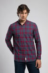 Lee Cooper Pamuklu Regular Fit Ekoseli Uzun Kollu Erkek Gömlek 261 LCM 241075 2562 LACİVERT-BORDO