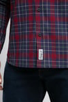 Lee Cooper Pamuklu Regular Fit Ekoseli Uzun Kollu Erkek Gömlek 261 LCM 241075 2562 LACİVERT-BORDO