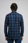 Lee Cooper Pamuklu Regular Fit Ekoseli Uzun Kollu Erkek Gömlek 261 LCM 241075 2546 LACİVERT-SAKS