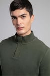 Lee Cooper Pamuklu Regular Fit Fermuarlı Dik Yaka Erkek Sweat 261 LCM 241068 5201 HAKİ